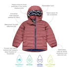 Waterproof Puffer Jacket Pink